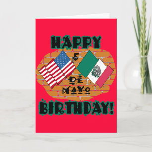 Carte Joyeux anniversaire du Cinco de Mayo