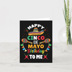 Carte Joyeux Anniversaire Du Cinco De Mayo Pour Moi