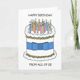 Carte Joyeux anniversaire du Groupe Nous tous