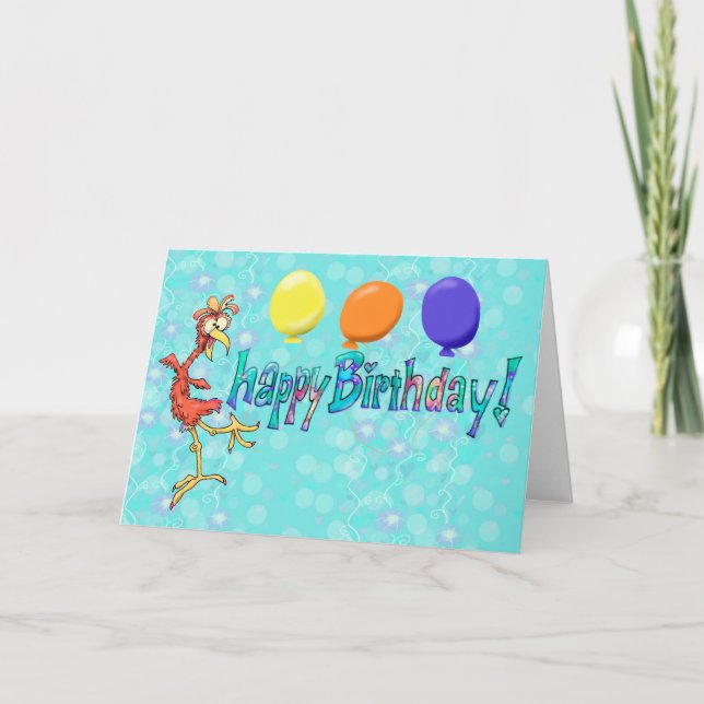 Carte Joyeux Anniversaire du printemps blanc à l'intérie (Devant)