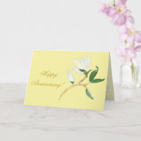 Joyeux anniversaire | Élégante Branche de Magnolia