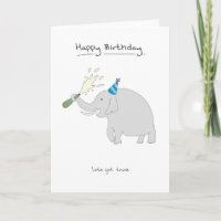 Joyeux anniversaire - Eléphant