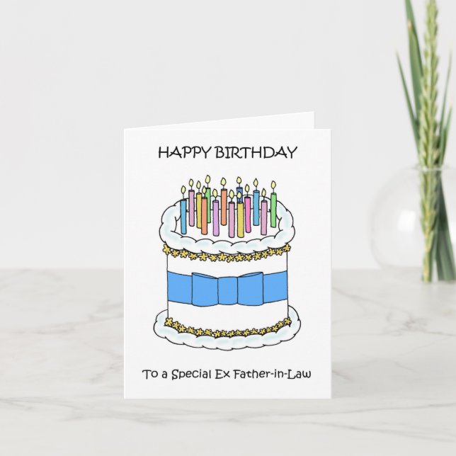 Carte Joyeux Anniversaire Ex Père en Droit (Devant)