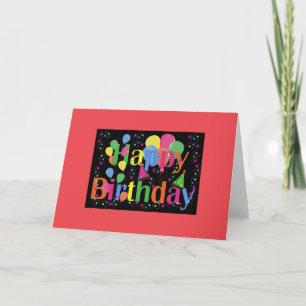 Carte Joyeux anniversaire, fête d'anniversaire