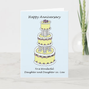 Carte Joyeux anniversaire fille et fille en droit
