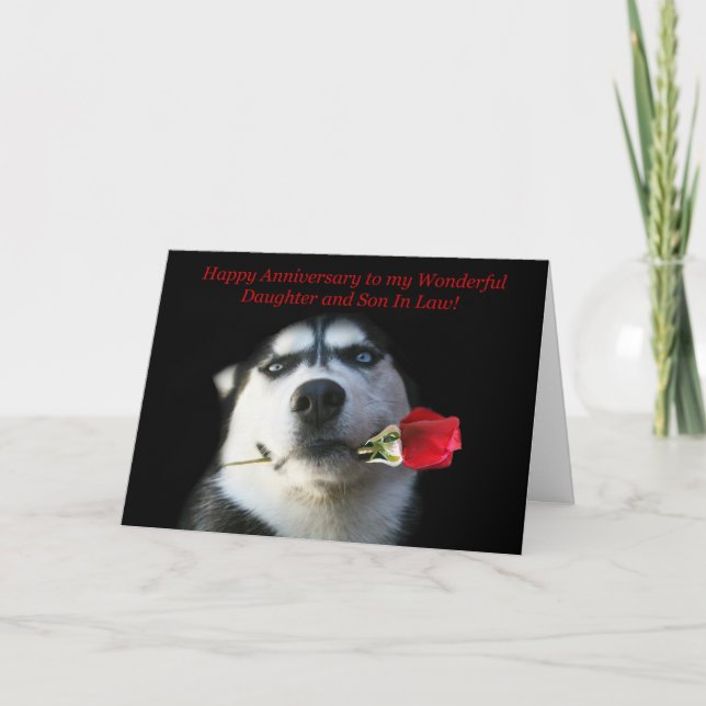 Carte Joyeux Anniversaire Fille et Gendre (Devant)