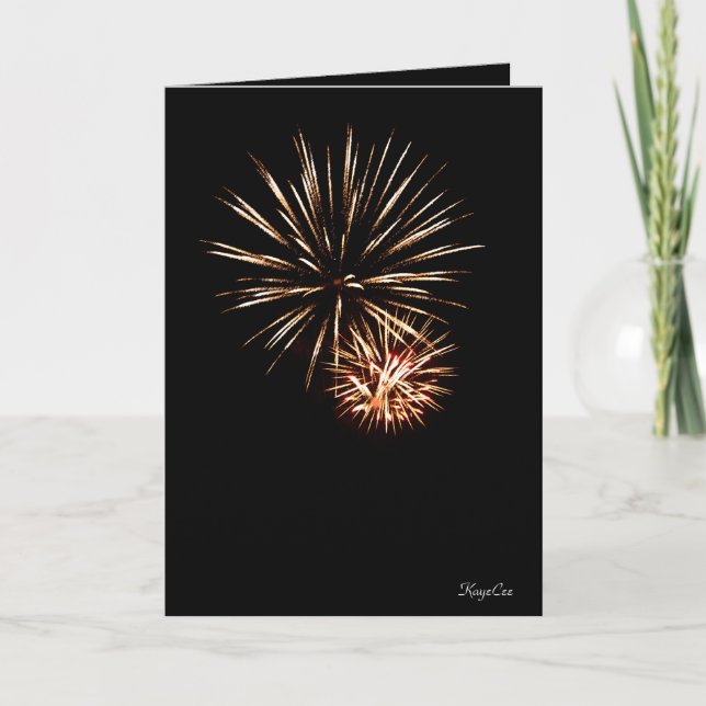 Carte Joyeux anniversaire, Firecracker ! (Devant)