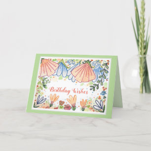 Carte Joyeux anniversaire Fleur d'ami spécial