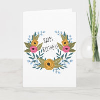 Joyeux anniversaire floral