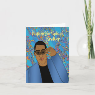 Carte Joyeux Anniversaire Frère Africain American Card