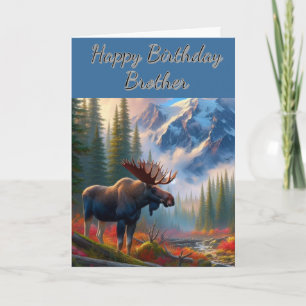 Carte Joyeux anniversaire frère Élan 