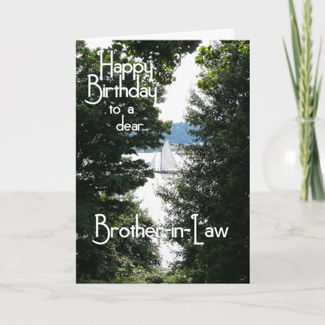 Carte Joyeux Anniversaire Frère-en-Droit (Devant)