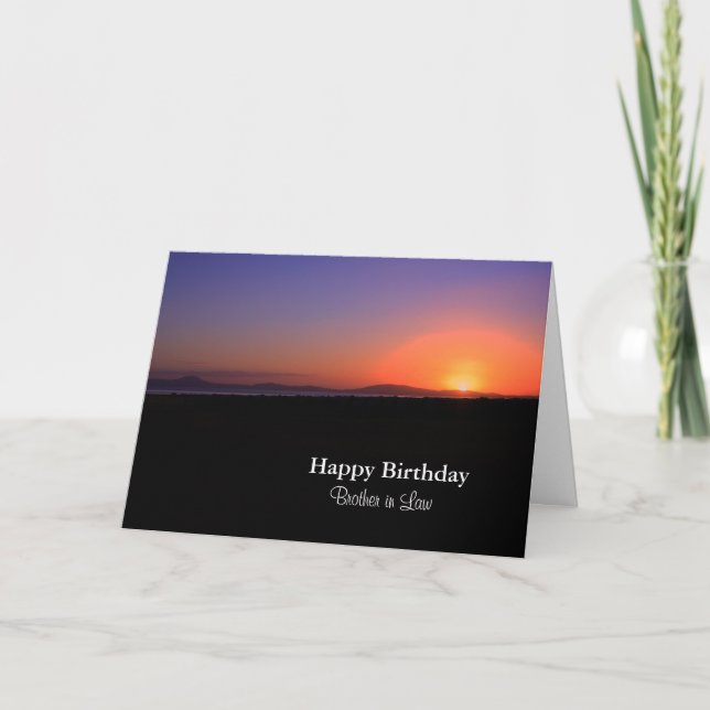 Carte Joyeux anniversaire Frère en droit (Devant)