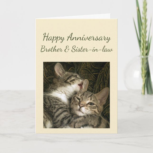 Carte Joyeux anniversaire frère et belle-soeur couple (Devant)