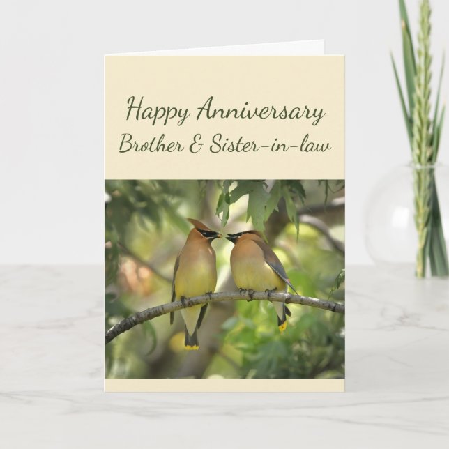 Carte Joyeux anniversaire Frère et belle-soeur Couple C (Devant)