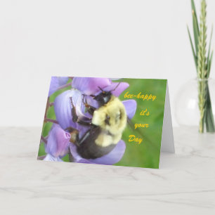 Carte Joyeux anniversaire - gaffez l'abeille