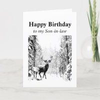 Joyeux anniversaire gendarme Vintage Stag, Cerf