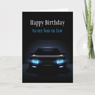 Carte Joyeux anniversaire gendre nouvelle voiture excita
