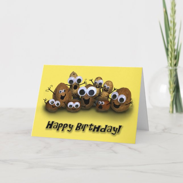 Carte Joyeux anniversaire Go Nuts (Devant)