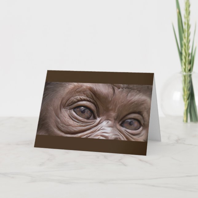 Carte Joyeux Anniversaire Gorilla (Devant)