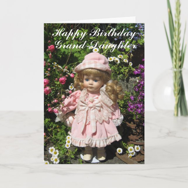 Carte Joyeux anniversaire Grand-fille (Devant)
