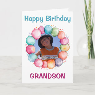 Carte Joyeux Anniversaire Grand-fils Photo personnalisée
