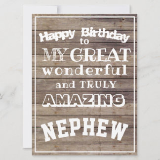 Carte Joyeux anniversaire Grand Nephew