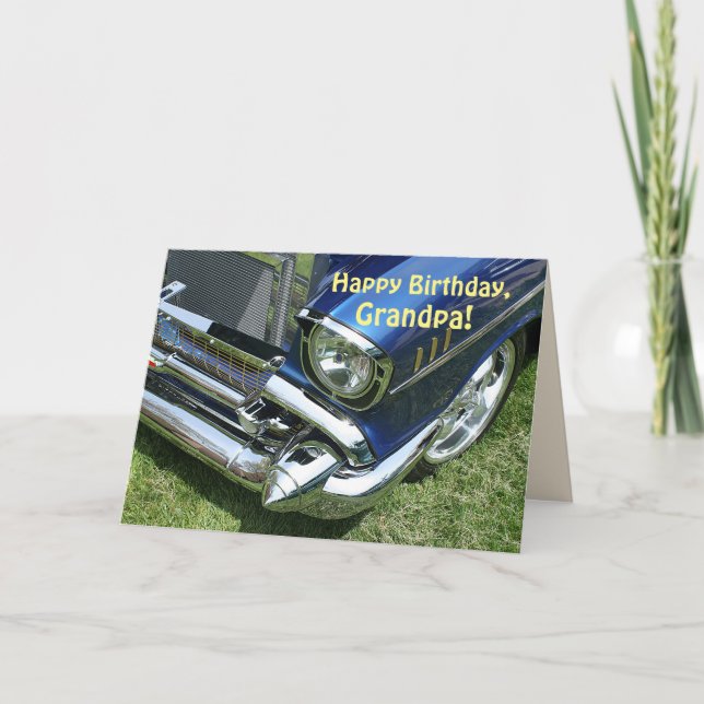 Carte "Joyeux anniversaire, grand-père" (Devant)