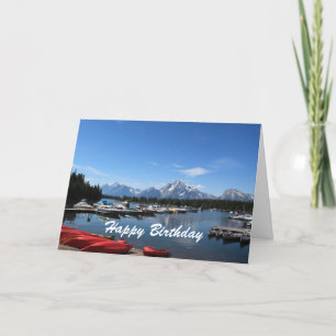 Carte Joyeux anniversaire, Grand Teton National Park