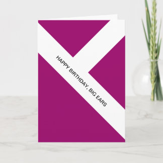 Carte joyeux anniversaire, grandes oreilles