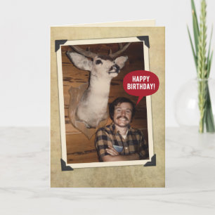 Carte Joyeux Anniversaire Gros Buck Drôle