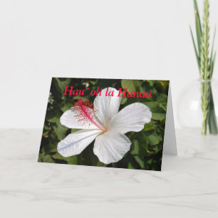 Carte Joyeux anniversaire hawaïen