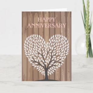 Carte Joyeux Anniversaire Heart Wood Hikingduck