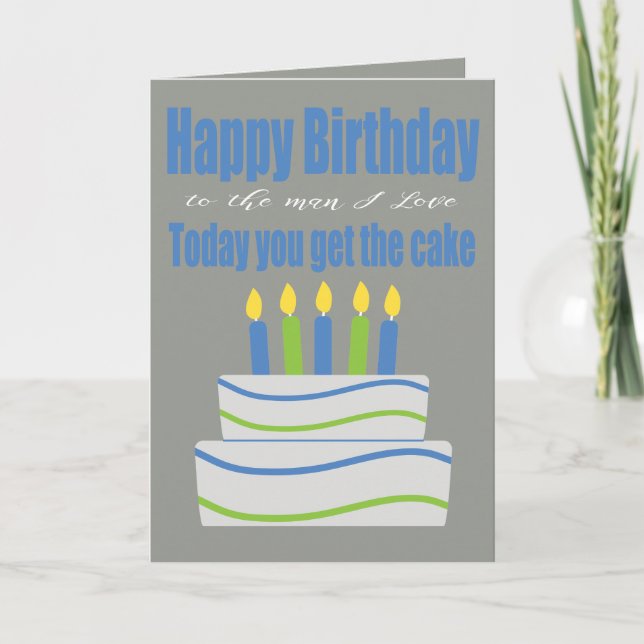 Carte Joyeux Anniversaire Homme I Love Funny Birthday Ca (Devant)