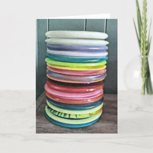 Carte Joyeux anniversaire   Humour de golf sur disque