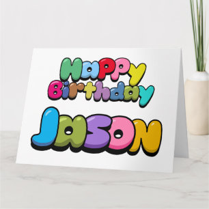 Carte Joyeux anniversaire Jason