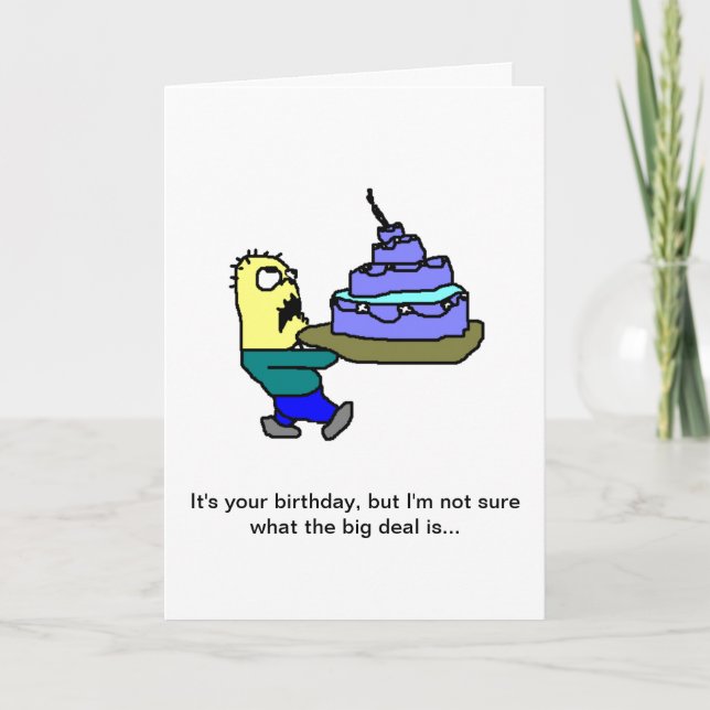 Carte Joyeux anniversaire, je suppose (Devant)