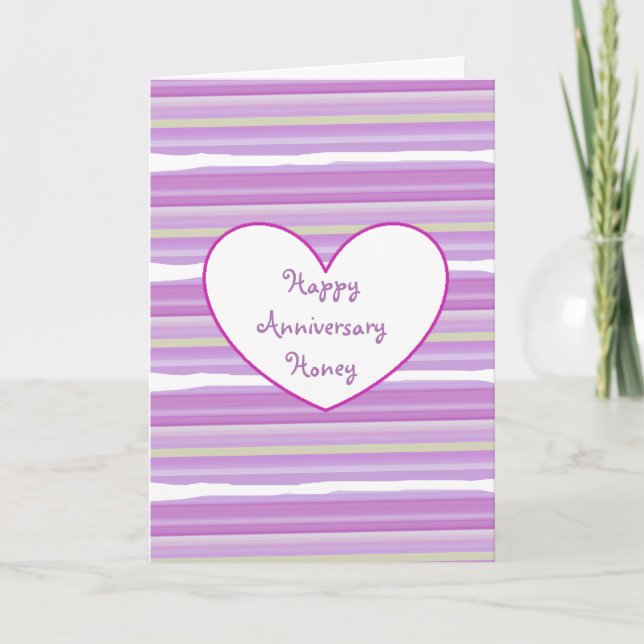 Carte Joyeux Anniversaire Jolie Aquarelle Violette (Devant)