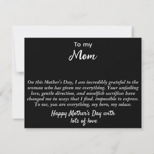 Carte Joyeux Anniversaire/Joyeuse Fête des Mères Maman B