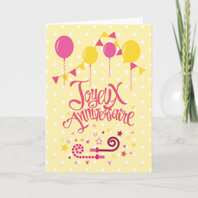 Carte Joyeux Anniversaire | Joyeux Anniversaire (Devant)