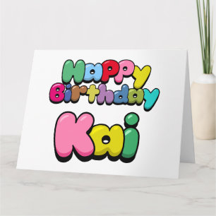 Carte Joyeux anniversaire Kai