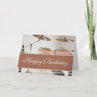 Carte Joyeux anniversaire - Kit de tambour