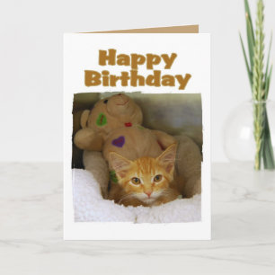Carte Joyeux Anniversaire Kitten
