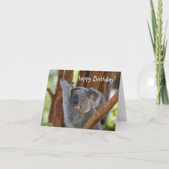 Carte Joyeux anniversaire Koala Bear (Devant)