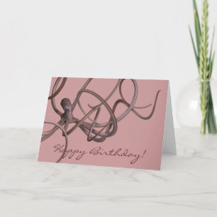 Carte Joyeux anniversaire Kraken