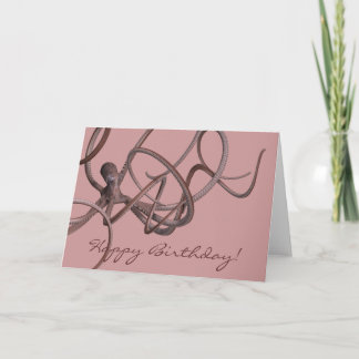 Carte Joyeux anniversaire Kraken