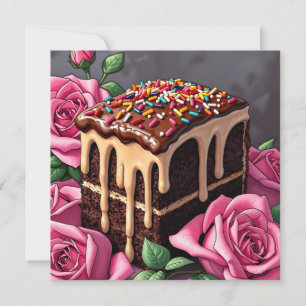 Carte Joyeux Anniversaire le Plus Doux Gâteau