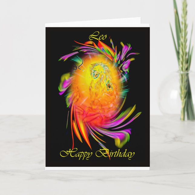 Carte Joyeux anniversaire Léo (Devant)