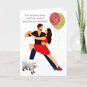 Carte Joyeux anniversaire ! - les chaussures de danse ro
