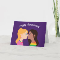 Joyeux Anniversaire Lesbienne Couple Romantique Am
